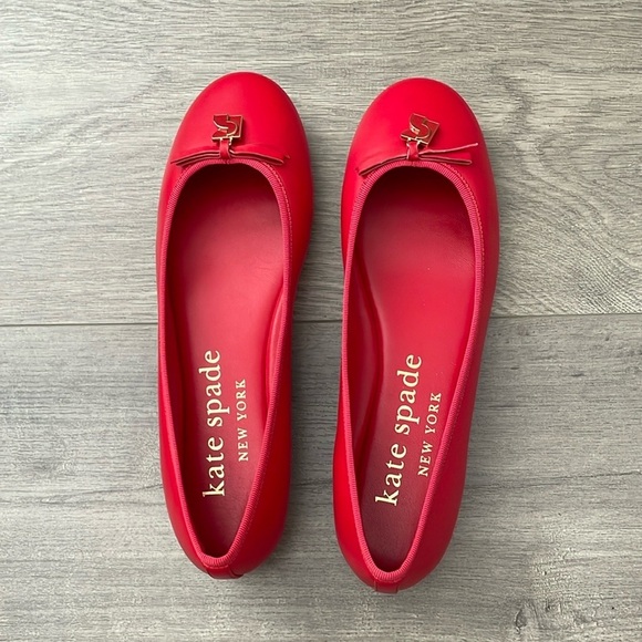 Kate Spade Red Slip-On Flats size 8.5 - Picture 7 of 11